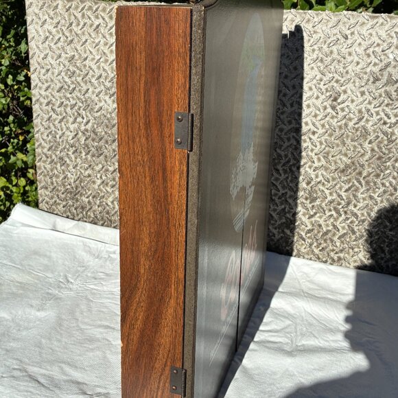 Coors Beer Wood Dartboard Wooden Cabinet Game Room Bar Pub Mancave - Picture 5 of 9